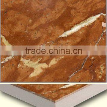 Rosso Alicante marble stone ceramic composite tiles for wall cladding,roof,and flooring