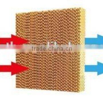 Brown greenhouse evaporative cooling pad