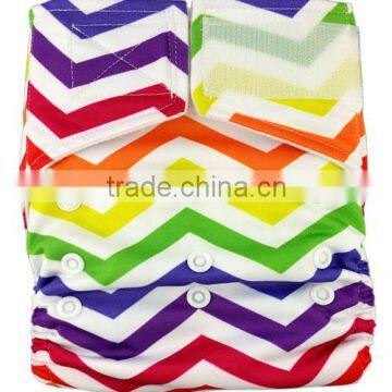 2014 New Reusable Printed Cloth Diapers / Baby Diapers With hook and loop fastener Tape