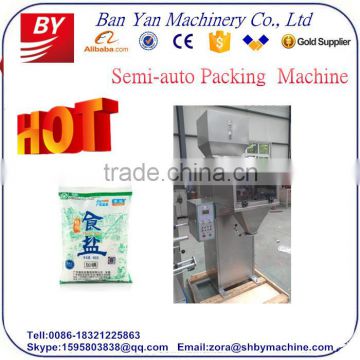 Shanghai Manufacture semi-automatic granule packing machine,1kg 5kg semi rice packing machine