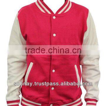 Pink Women Varsity Jacket