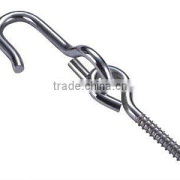 SWING HOOK WITH BOLT AND PLASTIC WASHER