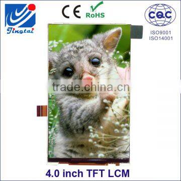China free samples 4.0 inch tft lcd module display for portrait device