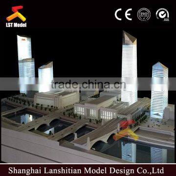 Public Building Model With Led Light for Real Estate Exhibition photo-2