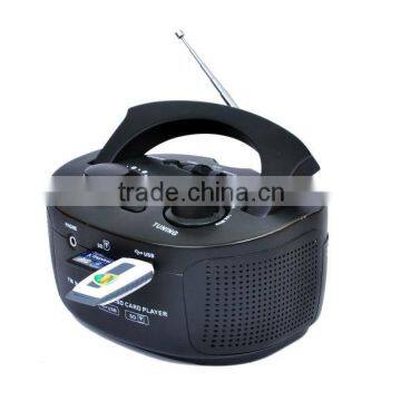 New Design USB/SD Slot Rechargeable Battery Mini Boombox Speaker