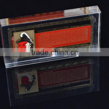 hot sale acrylic block display trip acrylic block gift as souvenir