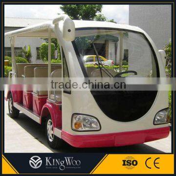 Economical 14 seat sightseeing electric car / bus