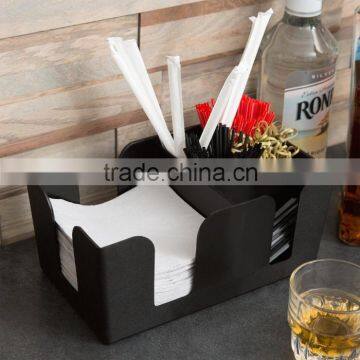 Cheap Promotional Custom Logo Printed Bar Straw Napkin Caddy