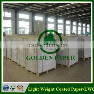 LWC white cardboard paper made in China 700*1000mm