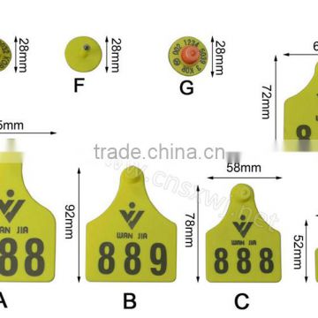 Laser numbered ear tag marker agricultural equipment WJ406