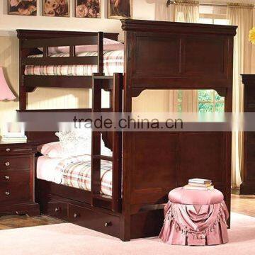 Versailles Twin/ americna style Twin Bunk Bed (n/a with storage) AS-B17