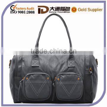 Men Large Leather Fashion Shoulder Messenger Bag Briefcase