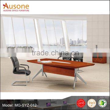 Good quality painted veneer conference desk rectangular table