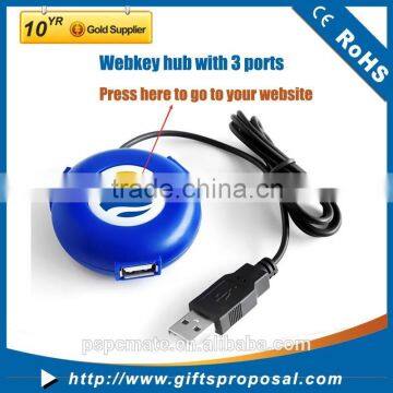 Promotional business gift push weblink button web button usb webkey button