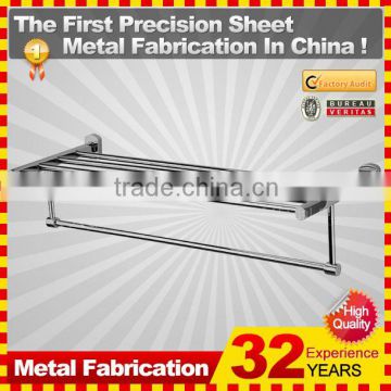 strong stainless steel towel rack with bar/towel bar/grab bar made in China