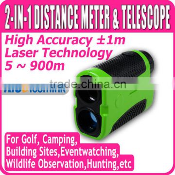 Laser Distance Meter 6X Telescope 900m Range Finder Golf Measurer Monocular