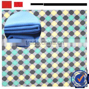 2016 shaoxing superior grade quality fabric supplier ttr 2 side brush fabric / fancy tr melton fabric with print for winter coat