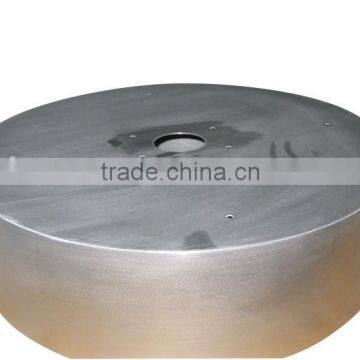 Metal round tube lid