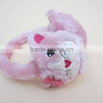 PINK CAT PLUSH EARMUFF