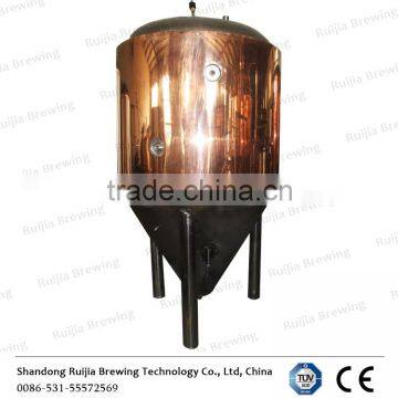 beer brewing equipment 1000L Red copper conical fermenter and fermentation tank for beer making