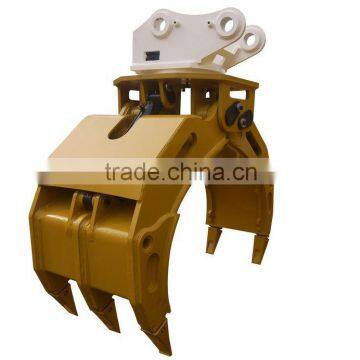 Good quality Excavator stone Rotating grab/grapple made in China but western quality