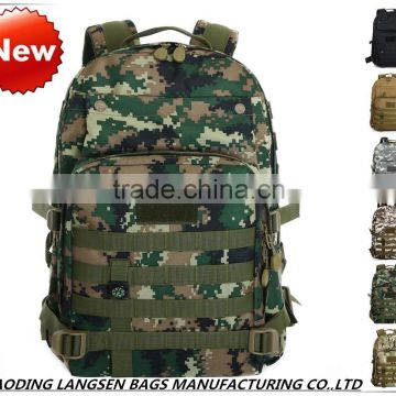 Climbing bag Cycling knapsack Assault backpack military camouflage backpack with compass