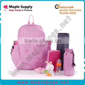 Pink cute baby girl diaper bags