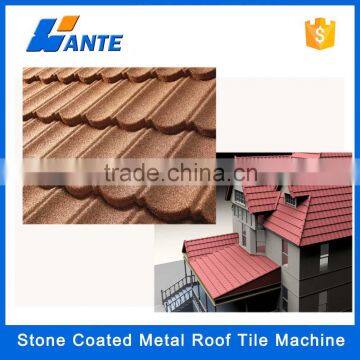 High Quality Aluminum Zinc Plate Colorful Stone Coated Metal Roof Tile Machine, Long Span Color Coated Corrugated Roofing Sheet photo-5