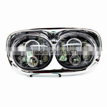 Harley Accessory - LED Dual Road Glide Motorcycle Headlight 45w*2, Harley Motorcycle Parts 12v DOT Approved Supplier's Choice photo-3