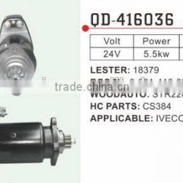 Iveco Starter Motor Lester 18379 Bosch 0-001-416-036 Woodauto STR22018 HC Parts CS384