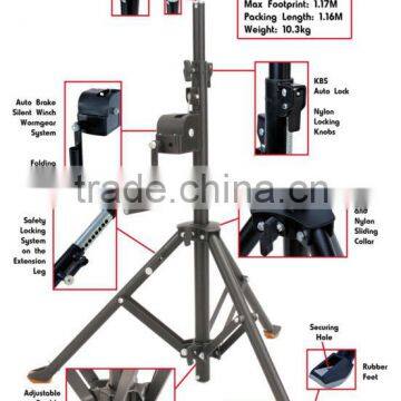 Folding Legs Light Stand Handle Crank Flixible Projector Tripod Stand