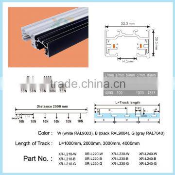 museum led lighting two wires led track light rail