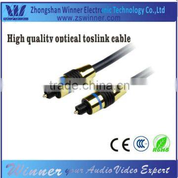 High end toslink digital cable Audio TosLink Cable with metal shell