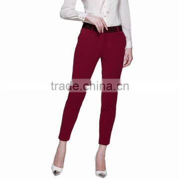 Lace Waist Pant for Women Ladies Slim Fitnessw OL Trouser Girls Clothes OEM Supplier From Guangzhou