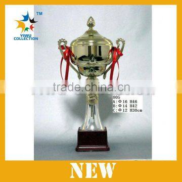 zinc sports gold trophies cups,metal award plate for souvenir,achivement trophy cups