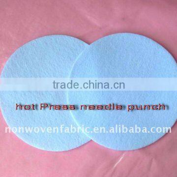 Needle punched fabric for makeup