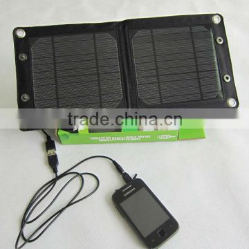 Portable solar panel charger for mobile phone