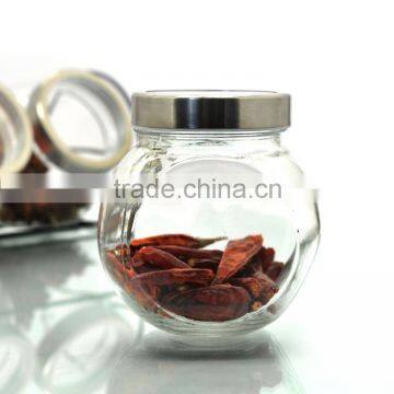 9pcs Glass Spice Jar Set With Shelf For Kitchen Use photo-3