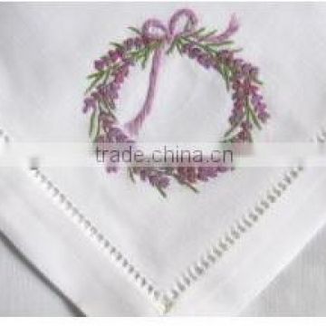 hand embroidery napkin