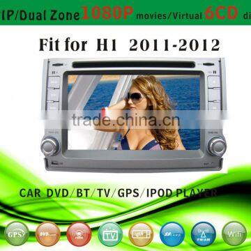 car dvd vcd cd mp3 mp4 player fit for Hyundai H1 2011 - 2012 with radio bluetooth gps tv pip dual zone