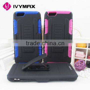 Robot Series Shockproof Hybrid Armored Case for Iphone 6S Plus Black Blue Purple photo-6