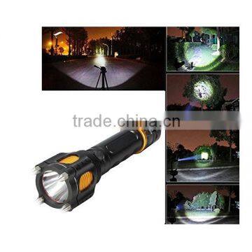 Police Type Aluminum Alloy XML T6 LED Attack Head Flashlight Torch Rechargeable With Alarm Quality Choice photo-5