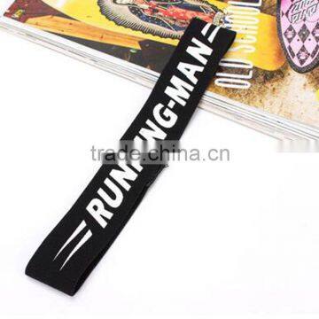2016 New Fashion Sport Running Cool Unisex Men and Women Headbands Letter Printed Harajuku Elastic Knitted Hairbands