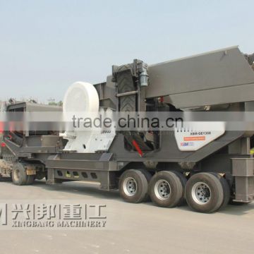 High efficiency mobile stone crusher, mobile crushing plant for sale