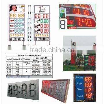 gas station digital 8 number price display led sign                        
                                                Quality Choice
                                                    Most Popular