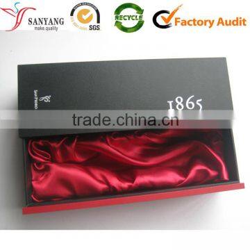 Sliding MDF liquor bottle gift box red wine box made in China package manufacturer