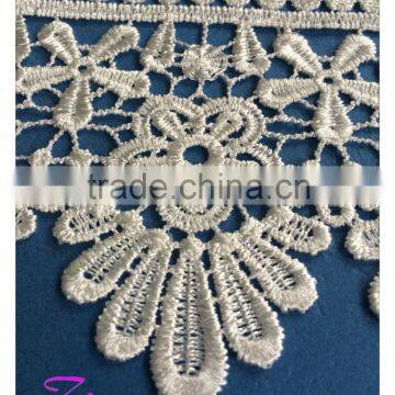 Hot -selling 9cm wide top quality flower embroidery milk silk lace