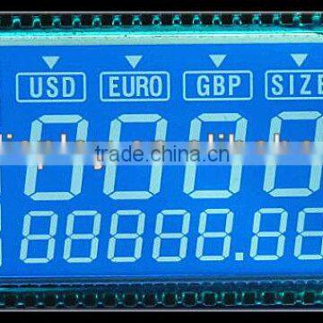 alphanumeric multi-function bill counter lcd display module