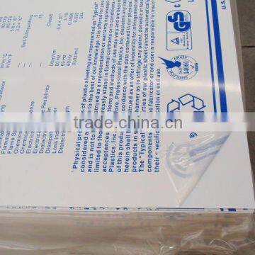 PVC sheets with white protective film