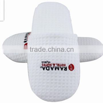 Soft eva foam outsole disposable waffle slippers hotel amenities slippers